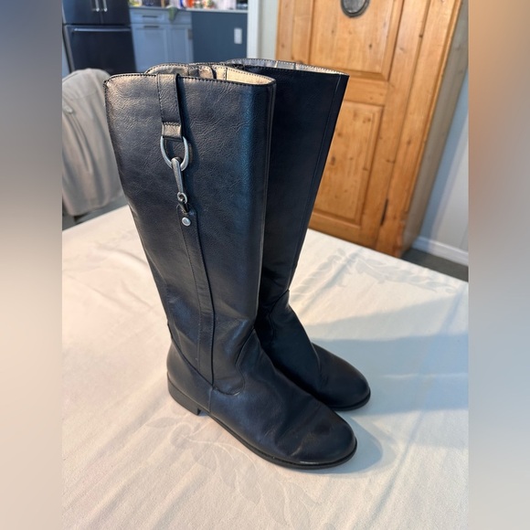 Life Stride Black Zip Up Boots w/Silver Bit On Side Sz 8 Equestrian Style Preppy - Picture 6 of 11